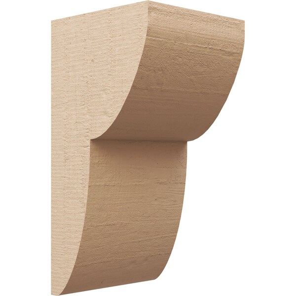 Ekena Millwork 12"W x 12"D x 24"H Wide Crestline Rough Cedar Woodgrain TimberThane Corbel, Primed Tan CORUR12X12X24CRERCPR - main